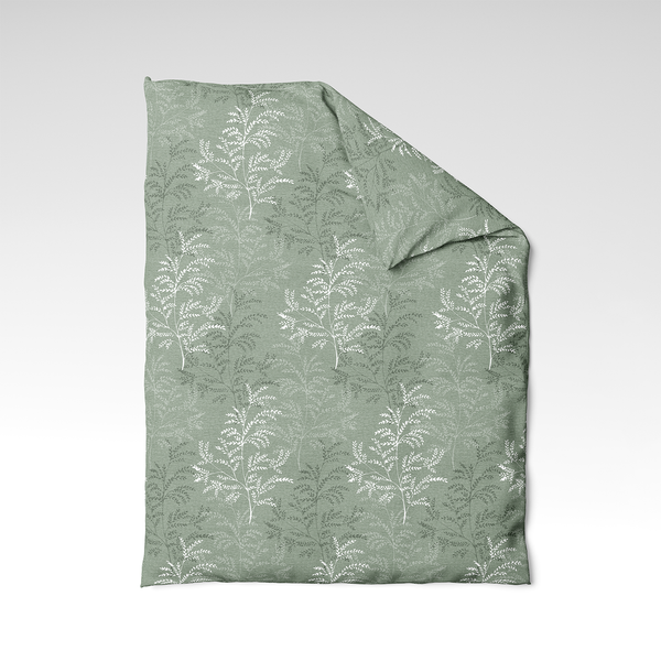 Rokdarbu kokvilnas segas pārvalks | Sage Fern