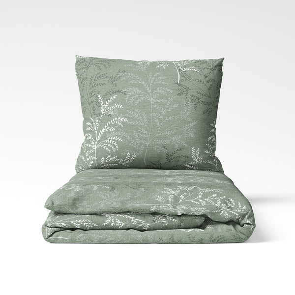 Handgefertigtes Baumwoll-Bettwäsche-Set | Sage Fern