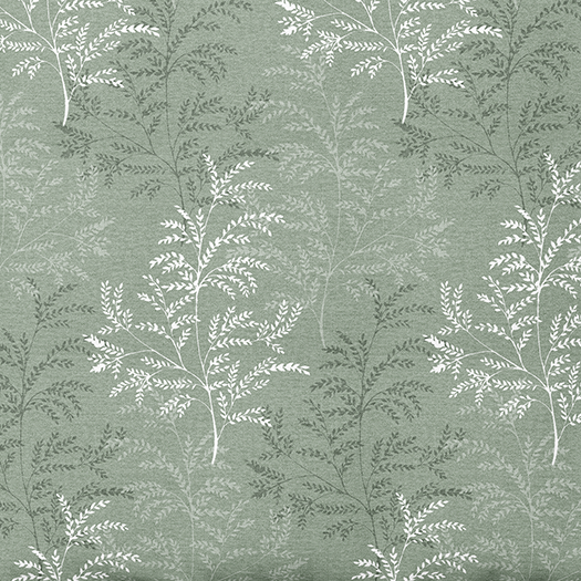 Raštuotas medvilninis audinys | Sage Fern