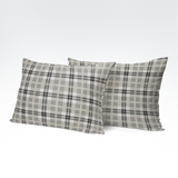 Handmade cotton pillowcase | Stone Grid
