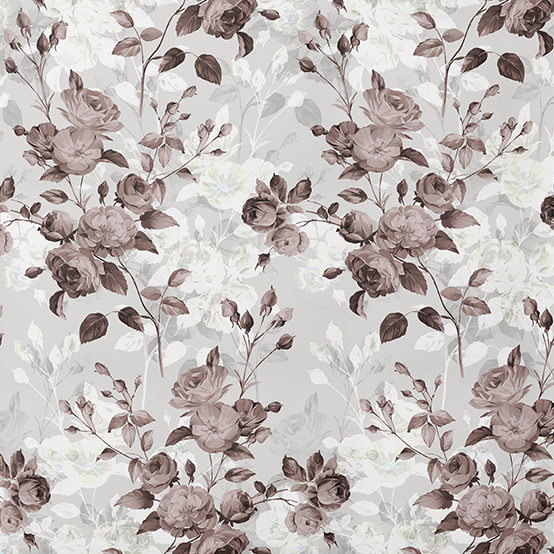 Rakstains kokvilnas audums | Antique Bloom