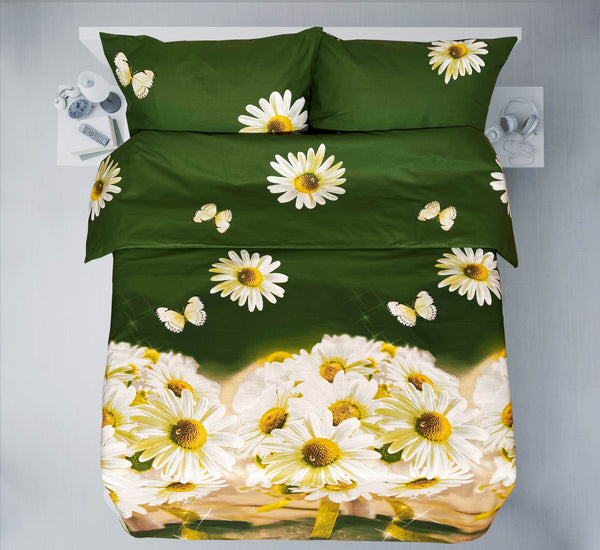 Letzte Stücke – handgefertigtes Baumwoll-Bettwäsche-Set | Meadow Glow