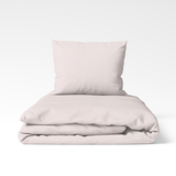 Ręcznie szyty bawełniany komplet pościeli | Sheer Pink