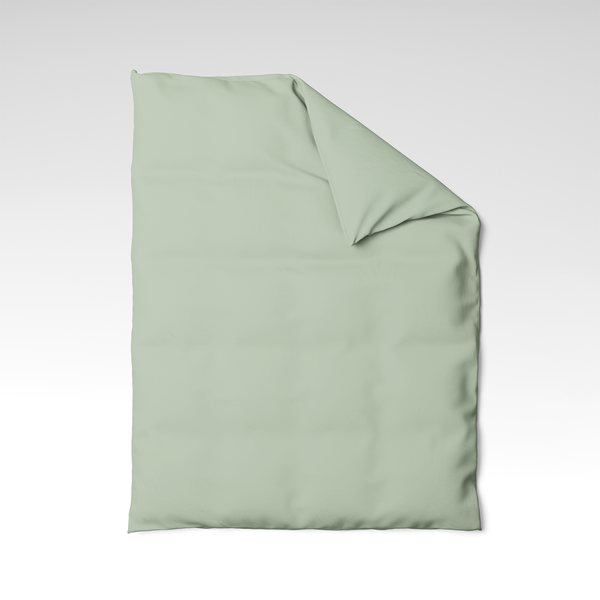 Roku darbs kokvilnas segas pārvalks | Fog Green