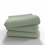 Handmade Cotton Flat Sheet | Fog Green