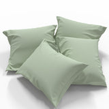 Handmade Cotton Pillowcase | Fog Green