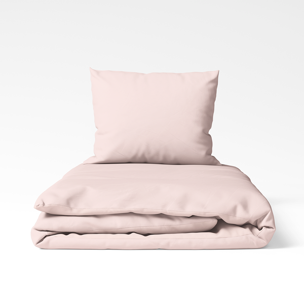 Roku darbs kokvilnas gultas veļas komplekts | Peach Blush