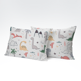 Ręcznie szyta bawełniana poszewka na poduszkę | Dino Land