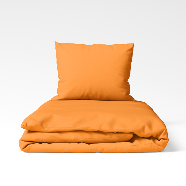 Rankų darbo medvilninis patalynės komplektas | Blazing Orange