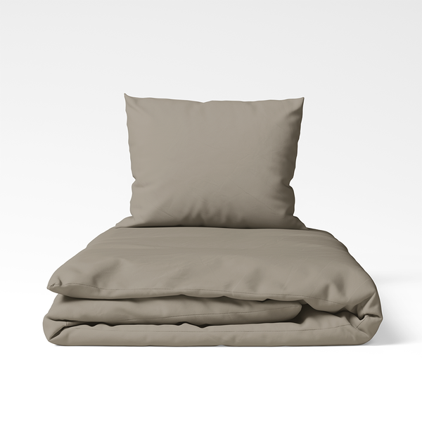 Roku darbs kokvilnas gultas veļas komplekts | Vintage Khaki