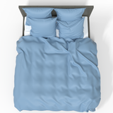 Ręcznie szyta luksusowa satynowa bawełniana poszewka na kołdrę Premium | Glacier Lake