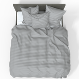 Luxurious Premium Striped Satin 100% Cotton Fabric | Drizzle