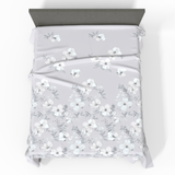 Ręcznie szyta luksusowa satynowa bawełniana prześcieradło bez gumki Deluxe | Kyoto