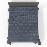 Ręcznie szyta luksusowa satynowa bawełniana prześcieradło bez gumki Deluxe | Berlin