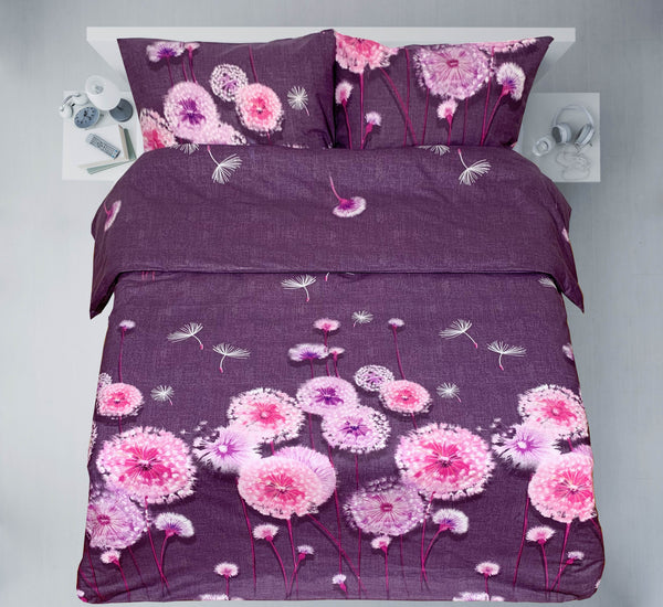 Letzte Stücke – handgefertigtes Baumwoll-Bettwäsche-Set | Violet Wishes