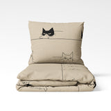 Rączkowany bawełniany materiał wzorzysty | Kitty