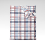 Rączkowany bawełniany materiał wzorzysty | Blush Tartan