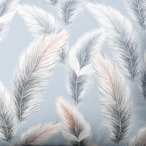 Gemusterter Baumwollstoff | Feather Sky