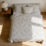 Ręcznie szyty luksusowy satynowy bawełniany komplet pościeli Deluxe | Prague