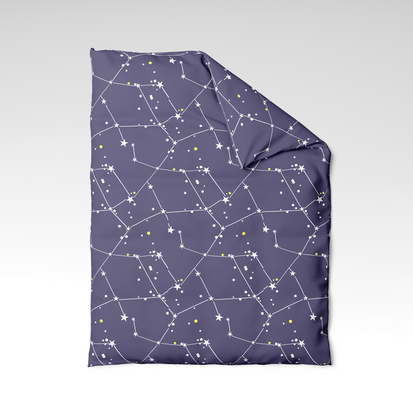 Rokdarbu kokvilnas segas pārvalks | Star Map