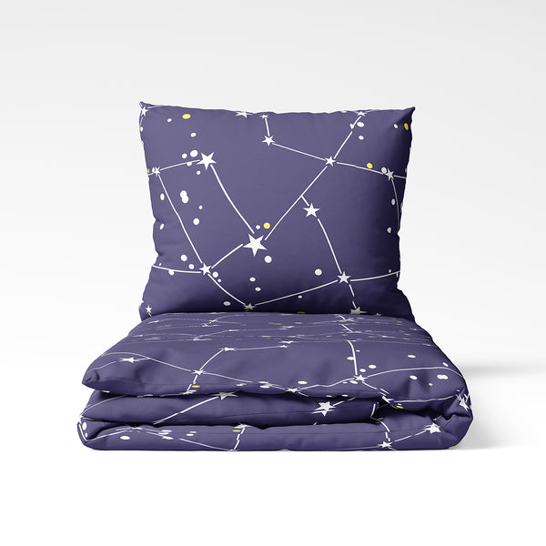 Rankų darbo medvilninis patalynės komplektas | Star Map