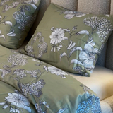 Ręcznie szyty luksusowy satynowy bawełniany komplet pościeli Deluxe | Geneva