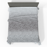 Ręcznie szyta luksusowa satynowa bawełniana prześcieradło bez gumki Deluxe | Jaipur