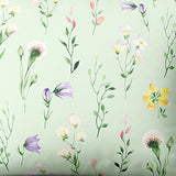 Rączkowany bawełniany materiał wzorzysty | Spring Dew