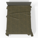 Ręcznie szyta luksusowa satynowa bawełniana prześcieradło bez gumki Deluxe | New York