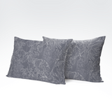 Handmade cotton pillowcase | Silver Bloom