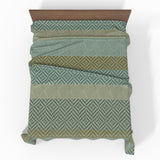 Ręcznie szyta luksusowa satynowa bawełniana prześcieradło bez gumki Deluxe | Tbilisi