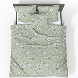 Ręcznie szyty luksusowy satynowy bawełniany komplet pościeli Deluxe | Geneva