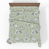 Ręcznie szyta luksusowa satynowa bawełniana prześcieradło bez gumki Deluxe | Geneva