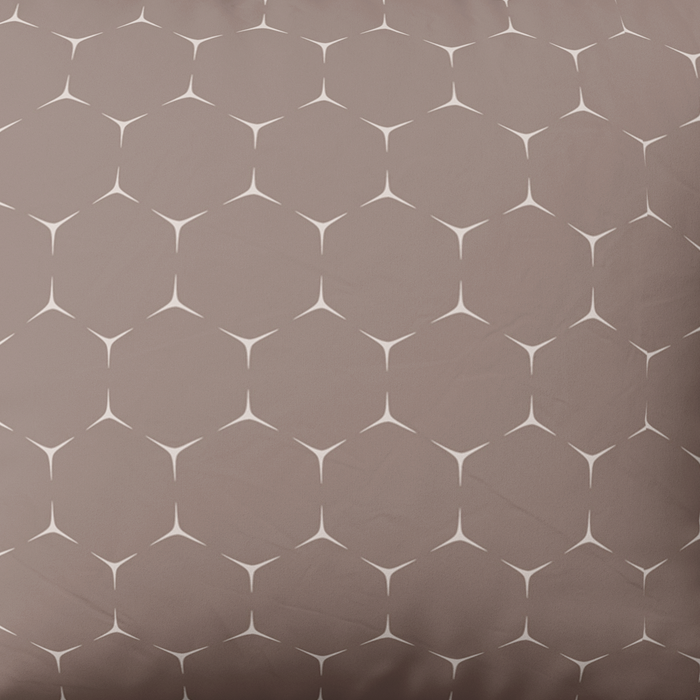 Rankų darbo medvilninis patalynės komplektas | Taupe Trellis
