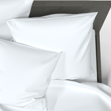 Handmade Luxurious Premium Satin Cotton Pillowcase | White
