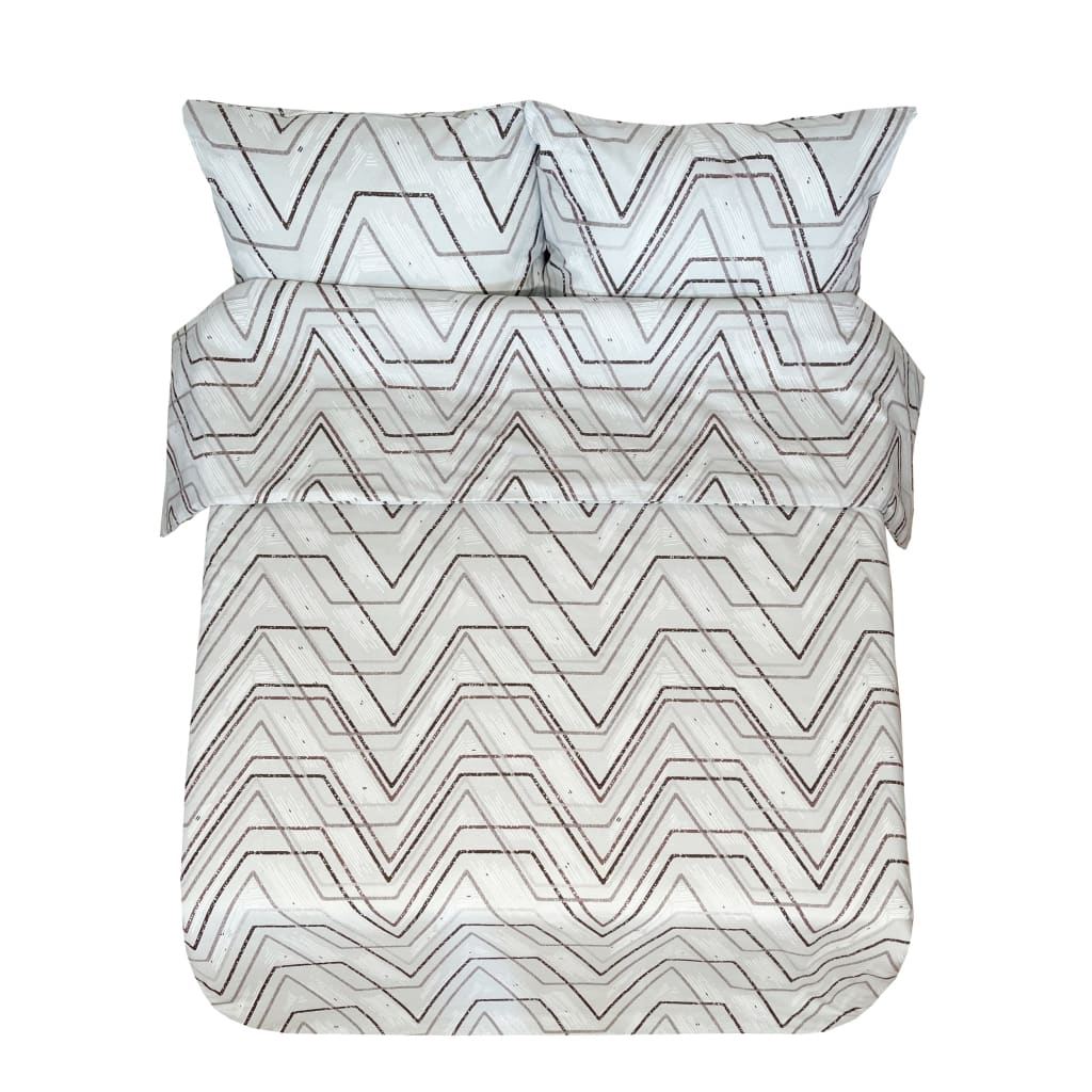 Tkanina lniana | Fale - Lniana tkanina drukowana