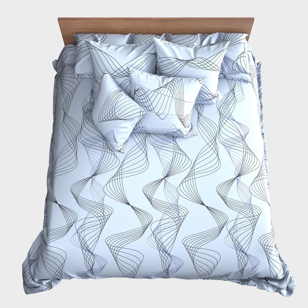 Tkanina płócienna | Vortex - Płócienna tkanina w kolorowe wzory