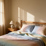 Ręcznie szyty luksusowy satynowy bawełniany komplet pościeli Deluxe | Seoul