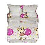 Ręcznie wykonany komplet pościeli bawełnianej | Giraffe