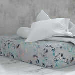 Deluxe satin fitted sheet with elastic | Madrid - Cotton