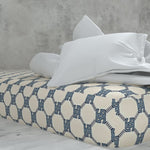 Szyta prześcieradło z satyny Deluxe z gumką | Milan - Płótno