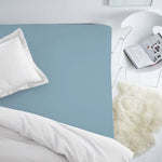 Szyta PREMIUM satynowa prześcieradło z gumką | Glacier lake -