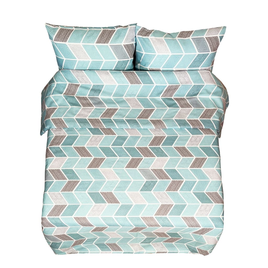 Szyta poszewka na kołdrę z tkaniny bawełnianej | Tiles - Szyta