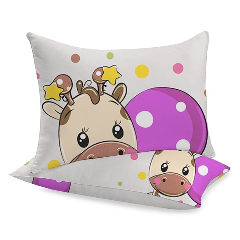 Poszewka na poduszkę z tkaniny bawełnianej | Żyrafka -