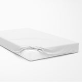 Jersey fitted sheet | White