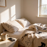 Ręcznie szyty bawełniany komplet pościeli | Kitty