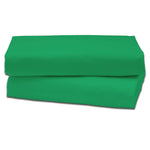 Cotton fitted sheet | Kelly green - Fitted sheet bez gumijas