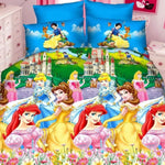 Tkanina lniana | Princesių uczta - Lniana tkanina z nadrukiem