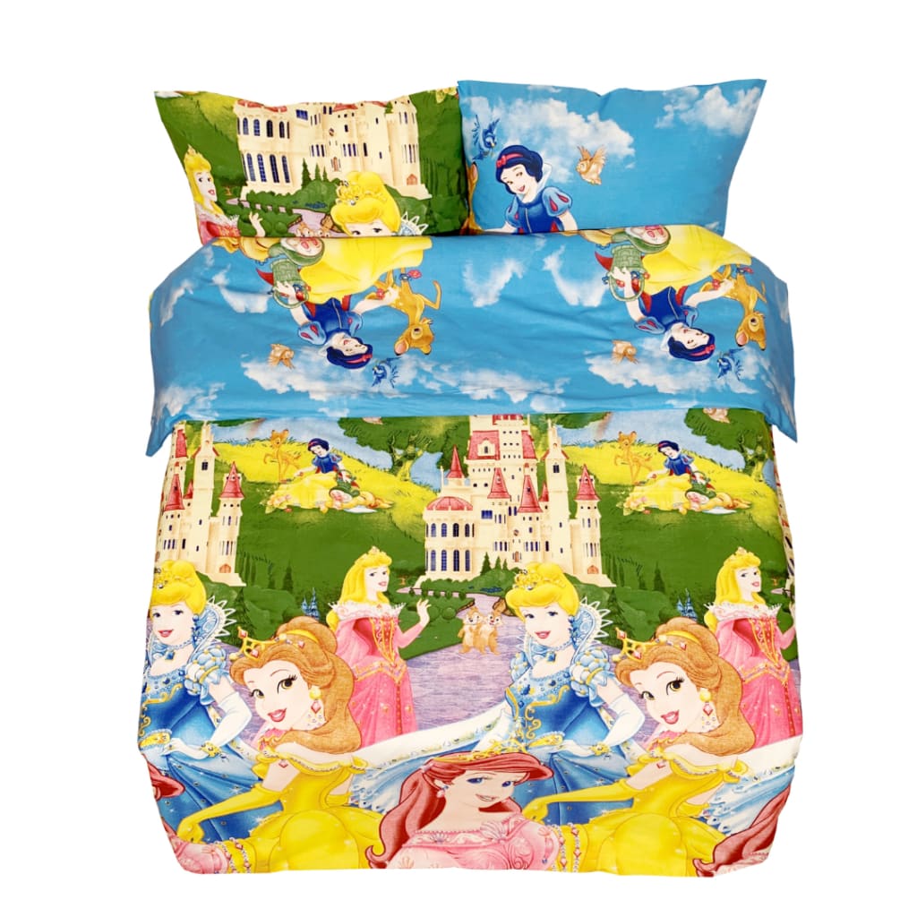 Tkanina lniana | Princesių uczta - Lniana tkanina z nadrukiem