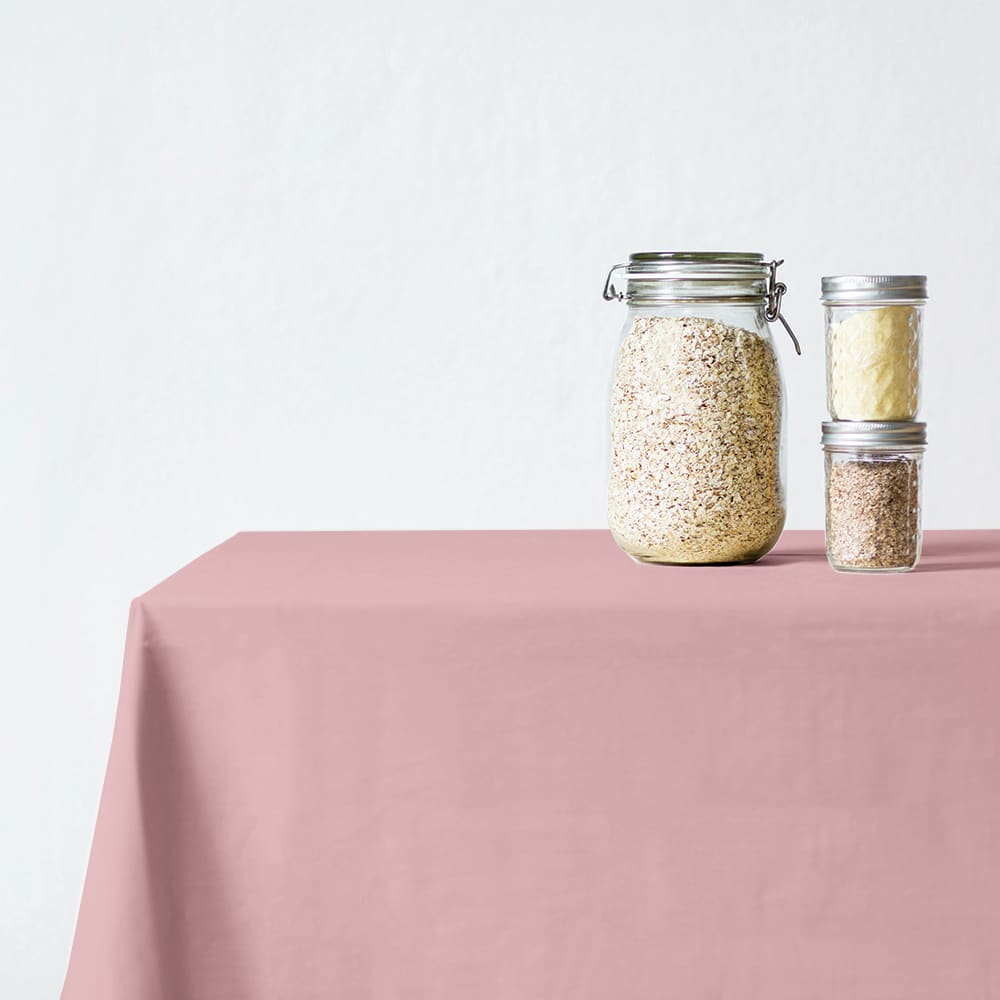Szyta z 100% bawełny obrus | Gossamer pink -